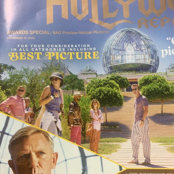 The Hollywood Reporter Daniel Craig Glass Onion collectible magazine NWT - Picture 2 of 2